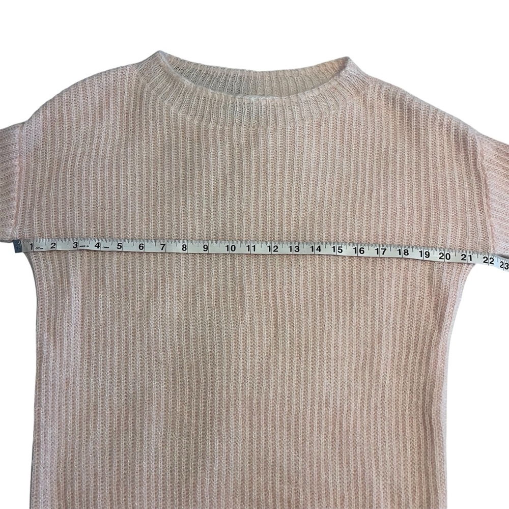 Boden Francesca Light Pink Fuzzy Balloon Sleeve Mohair Sweater Girly Feminine - Picture 9 of 10